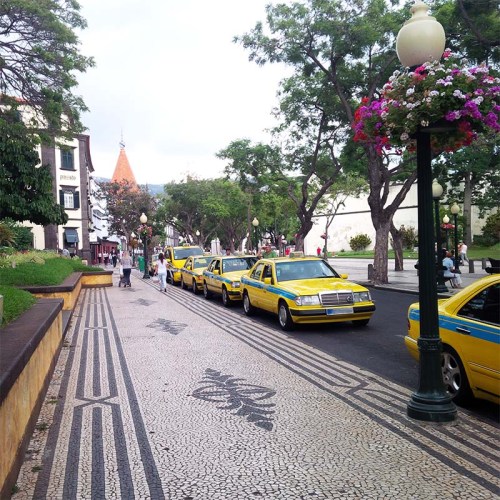 Taxistand in Funchal.